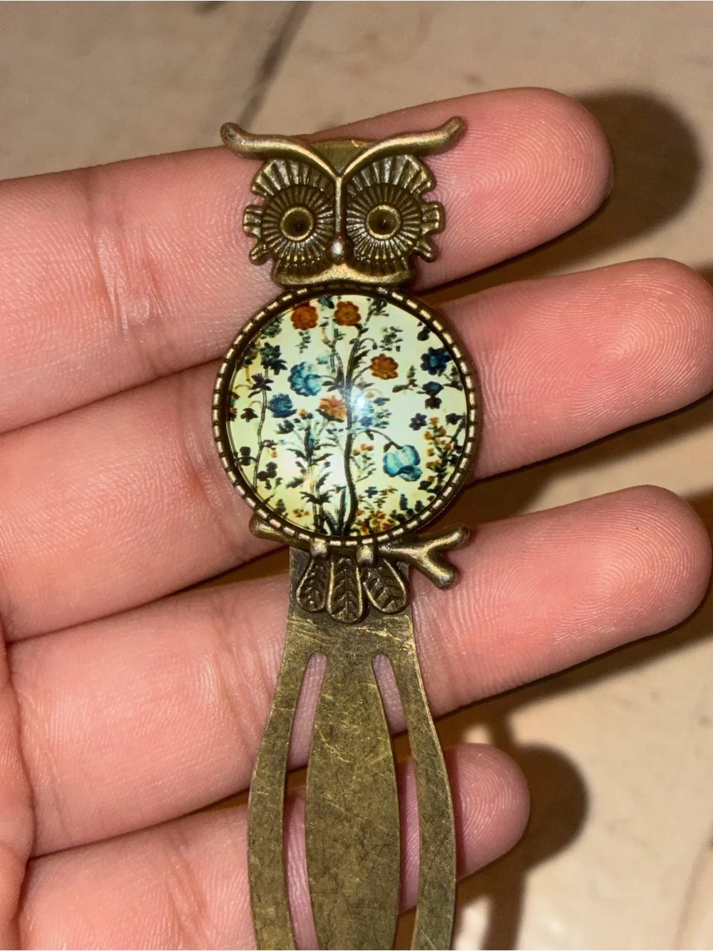 Owl Metal Bookmark - Antique Bronze Page Marker - Gift for Book Lovers, Readers